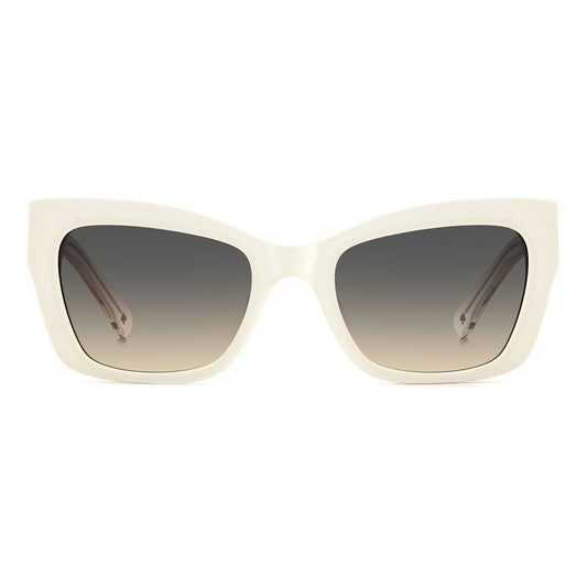 Kate Spade – Weiße Acetat-Sonnenbrille