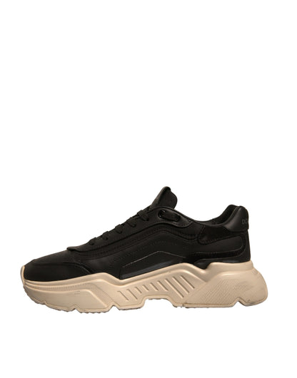 Dolce &amp; Gabbana Schwarz Weiß Daymaster Low Top Sneakers Schuhe