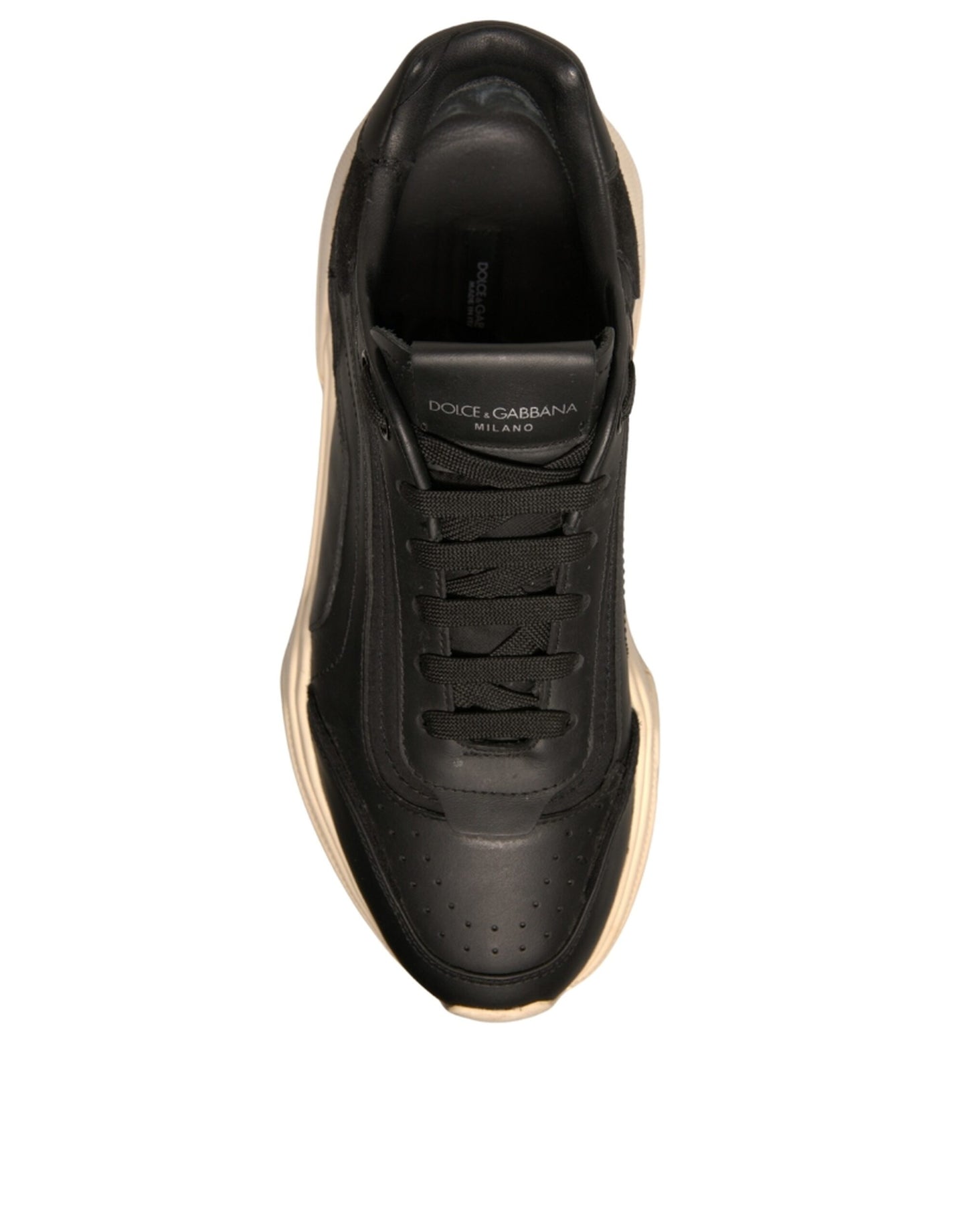 Dolce &amp; Gabbana Schwarz Weiß Daymaster Low Top Sneakers Schuhe