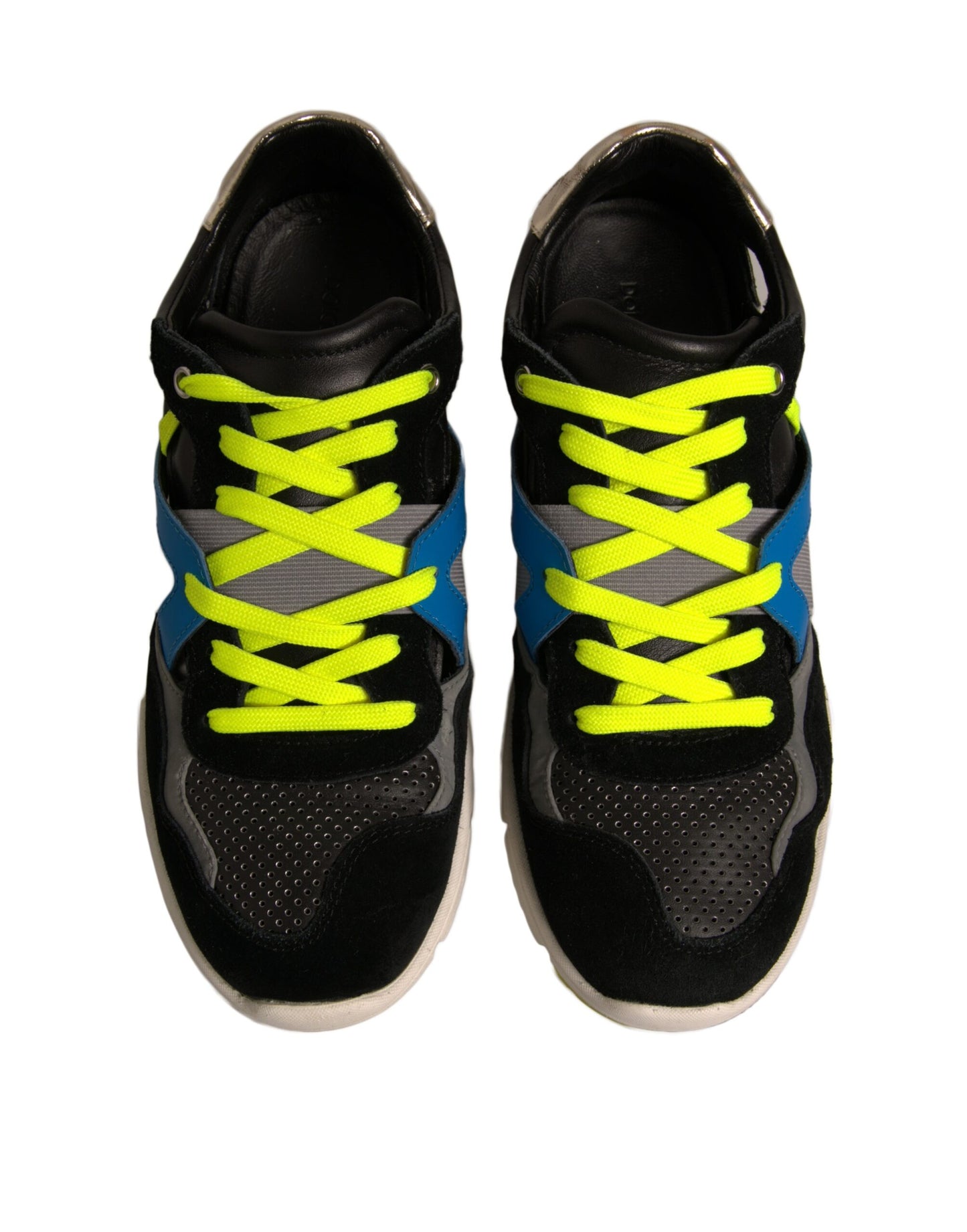 Dolce &amp; Gabbana Mehrfarbige Wildleder Low Top Sneakers Schuhe