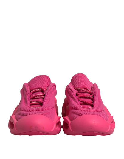 Dolce &amp; Gabbana Pink Wave Low Top Schnürschuhe für Herren