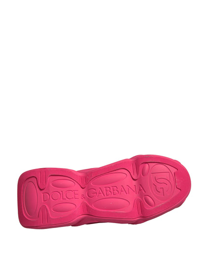 Dolce &amp; Gabbana Pink Wave Low Top Schnürschuhe für Herren