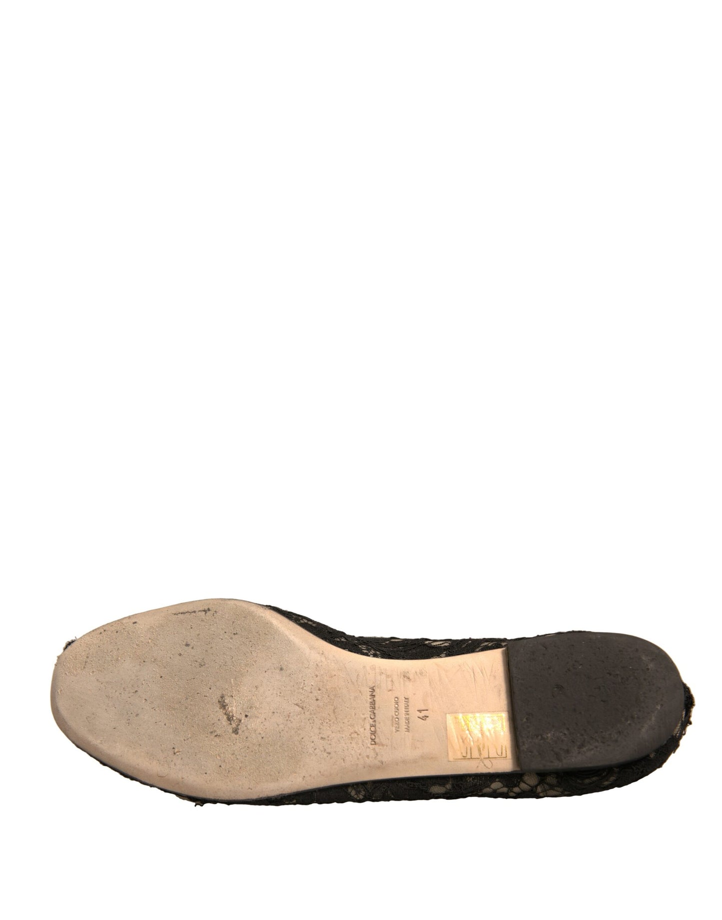 Dolce &amp; Gabbana – Schwarze Taormina-Schlupfschuhe mit Spitze