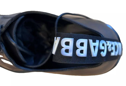 حذاء ديربي رسمي من الجلد الأسود من دولتشي آند غابانا