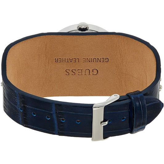 Guess Damenuhr aus blauem Leder