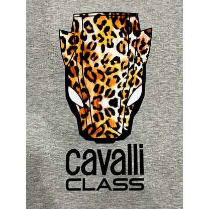 Cavalli Class Gray Polyester Women's Hoodie