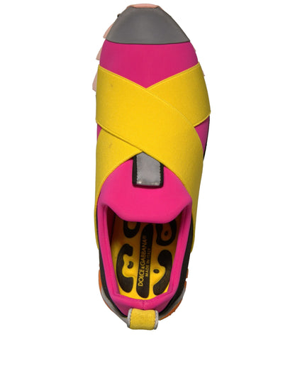 Dolce &amp; Gabbana Mehrfarbige elastische Ibiza-Sneakers aus Neopren