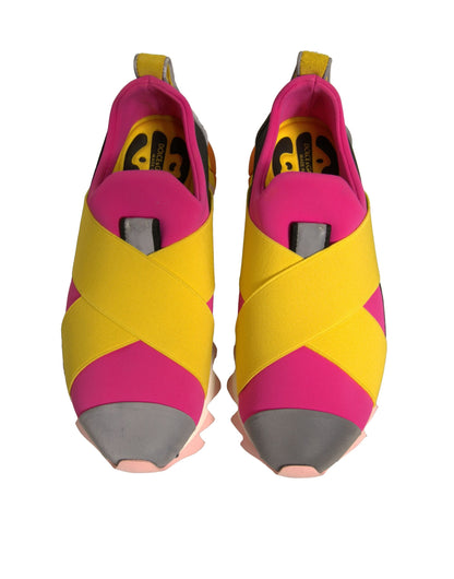 Dolce &amp; Gabbana Mehrfarbige elastische Ibiza-Sneakers aus Neopren