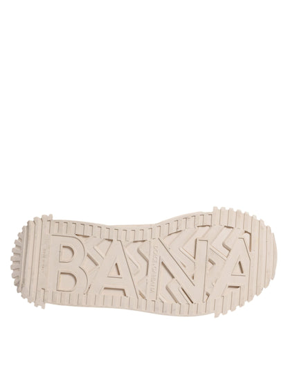 Dolce &amp; Gabbana Weiße Spitze NS1 Low Top Sneaker Sportschuhe