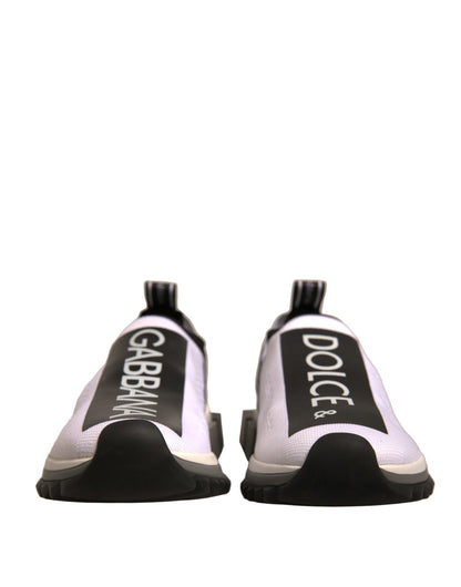 Dolce &amp; Gabbana Sorrento Slip-On Sneakers in Weiß und Schwarz