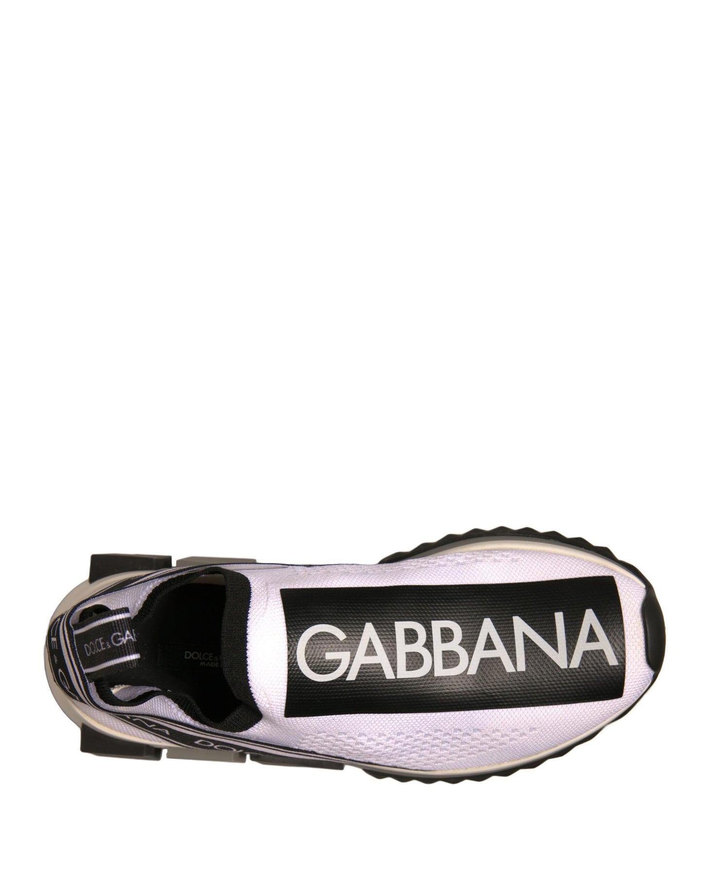 Dolce &amp; Gabbana Sorrento Slip-On Sneakers in Weiß und Schwarz