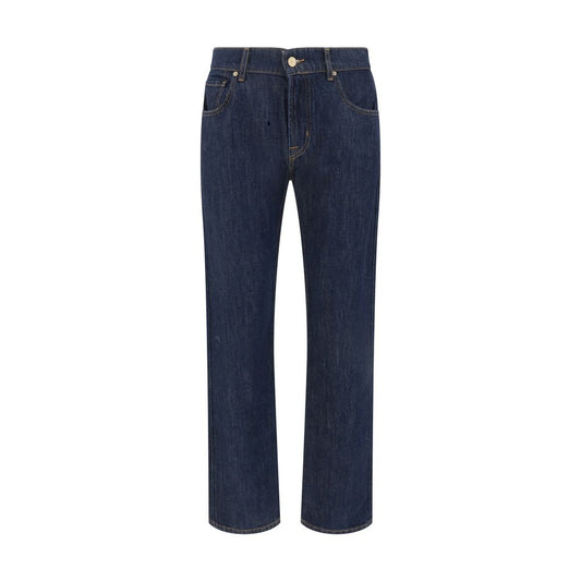 7FOR Blaue Baumwoll-Jeans mit geradem Bein