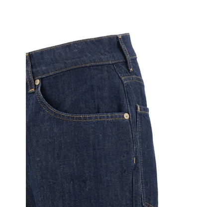 7FOR Blaue Baumwoll-Jeans mit geradem Bein