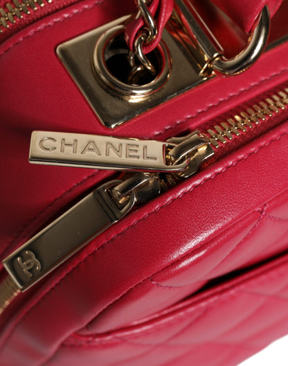 Chanel Pink Seal Matelassé Chain CC Lammledertasche