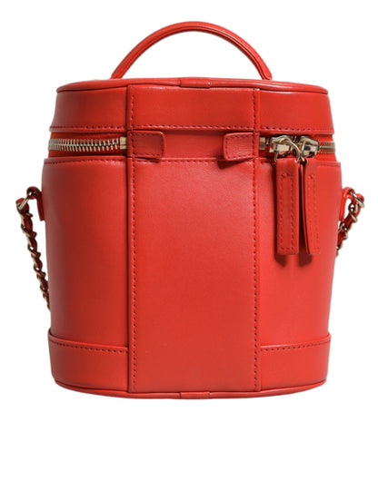Chanel Orange Coco Mark Vanity Chain Schulterhandtasche