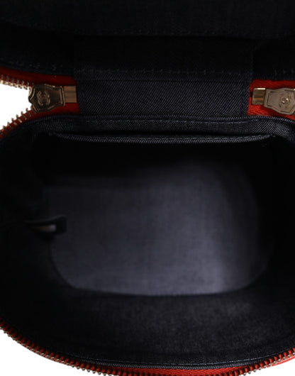 Chanel Orange Coco Mark Vanity Chain Schulterhandtasche
