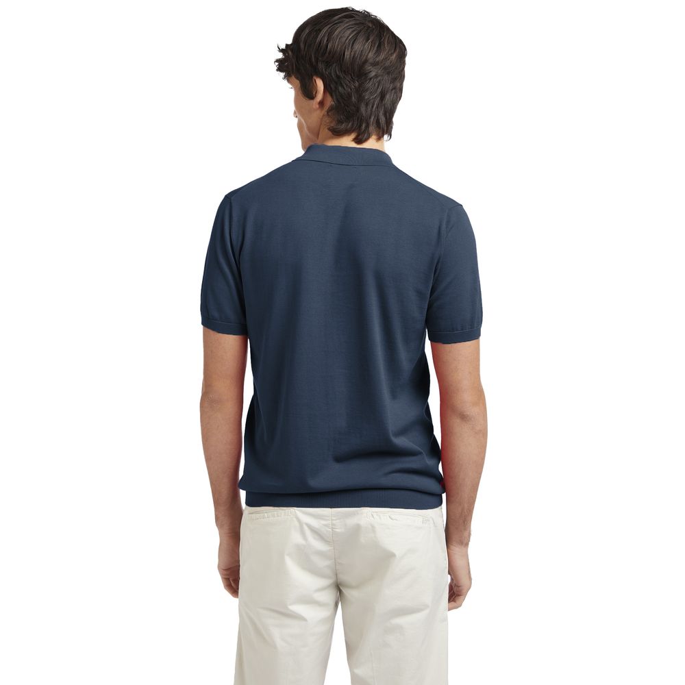 Blaues Poloshirt aus Baumwolle von AT.P.CO