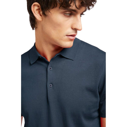 Blaues Poloshirt aus Baumwolle von AT.P.CO
