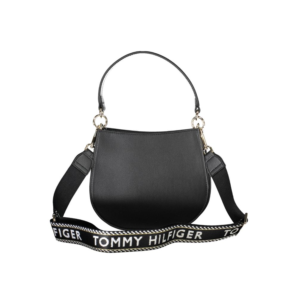 Tommy Hilfiger – Schwarze Polyester-Handtasche für Damen