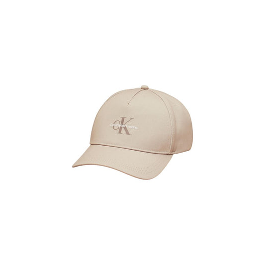 Calvin Klein Jeans – Baseballkappe aus recyceltem Polyester in Beige