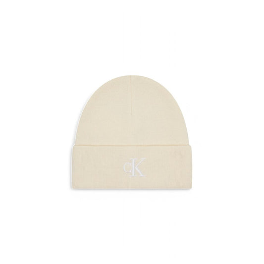 Calvin Klein – Baseballkappe aus recyceltem Polyester, Creme