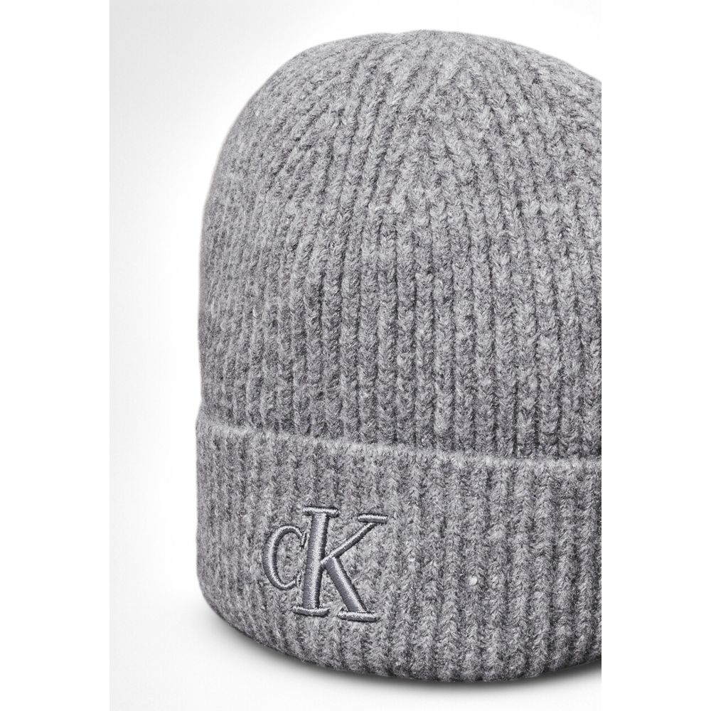 Calvin Klein Grey Marabou Caps Baseballmütze