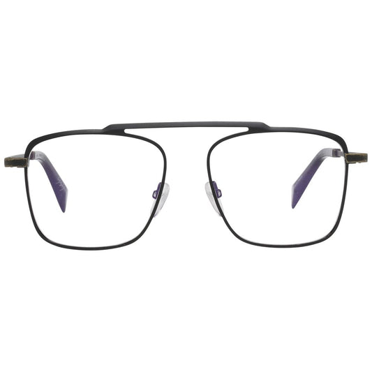 Yohji Yamamoto Schwarze Herren-Brillenfassung
