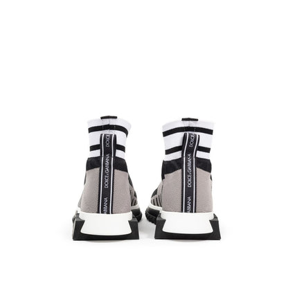 Dolce &amp; Gabbana – Schwarzer Stoff-Sneaker