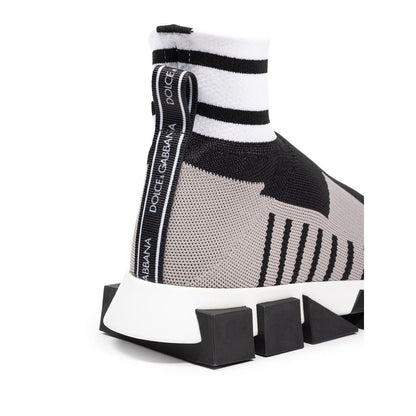 Dolce &amp; Gabbana – Schwarzer Stoff-Sneaker