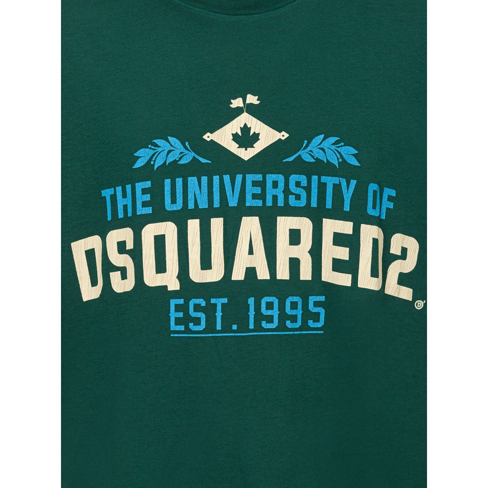 Dsquared² Grünes Baumwoll-T-Shirt