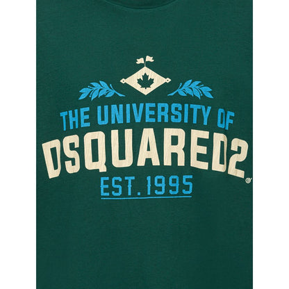 Dsquared² Grünes Baumwoll-T-Shirt
