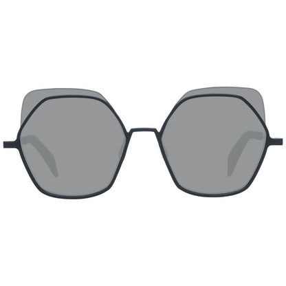 Yohji Yamamoto Schwarze Damen-Sonnenbrille