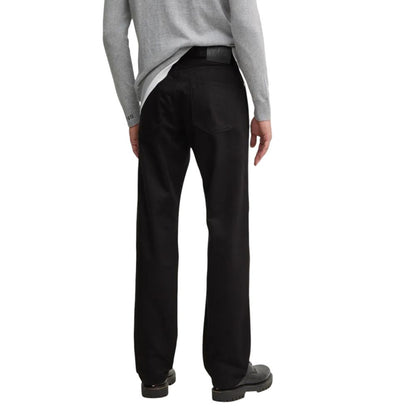 Calvin Klein Jeans – Locker geschnittene Jeans aus schwarzer Baumwolle