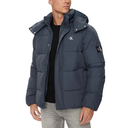 Calvin Klein Jeans – Blaue Polyamidjacken und -mäntel
