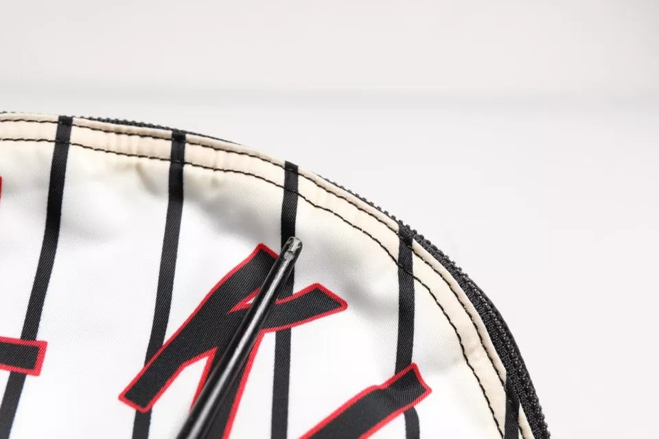 Dolce &amp; Gabbana Schwarz Weiß Vulcano Royal King Print Herren Rucksack Tasche