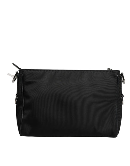 Dolce &amp; Gabbana – Mehrfarbige Umhängetasche aus Jacquard mit Leopardenmuster