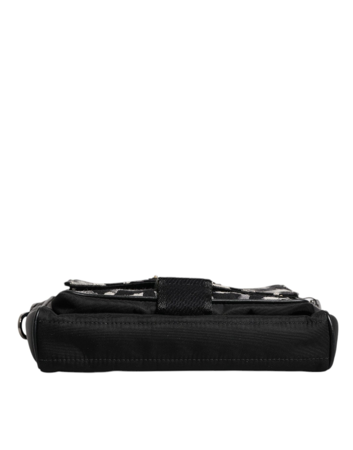 Dolce &amp; Gabbana – Mehrfarbige Umhängetasche aus Jacquard mit Leopardenmuster