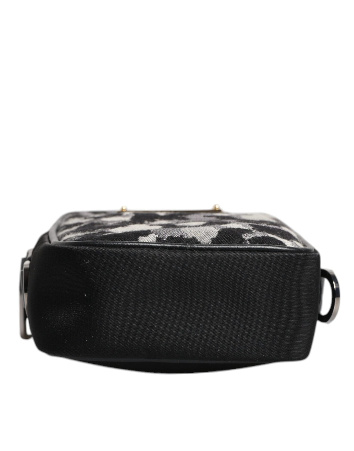 Dolce &amp; Gabbana – Mehrfarbige Umhängetasche aus Jacquard mit Camouflage-Muster und Logo-Schild