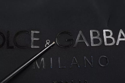 Dolce &amp; Gabbana – Schwarze Einkaufstasche aus Canvas mit DG-Logo-Print