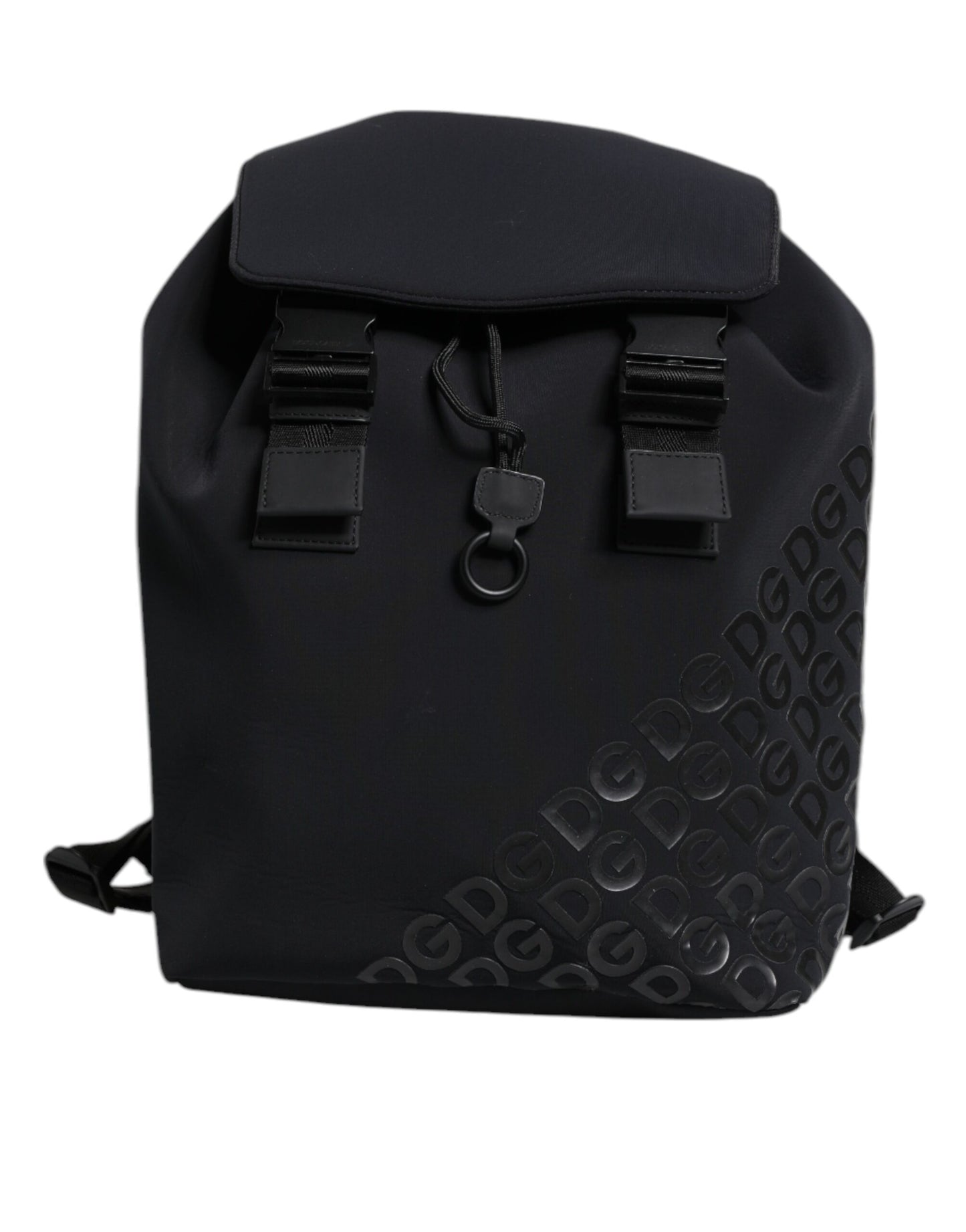 Dolce &amp; Gabbana – Schulrucksack aus Neopren-Nylon mit DG-Logo, Schwarz
