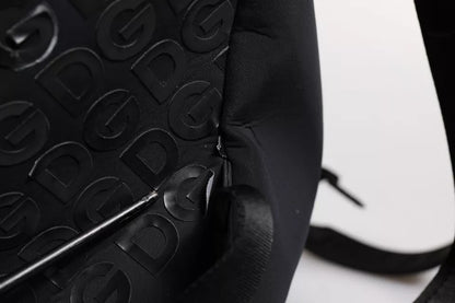 Dolce &amp; Gabbana – Schulrucksack aus Neopren-Nylon mit DG-Logo, Schwarz