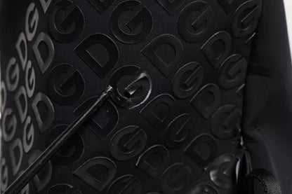 Dolce &amp; Gabbana – Schulrucksack aus Neopren-Nylon mit DG-Logo, Schwarz