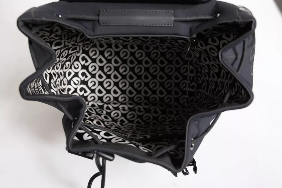 Dolce &amp; Gabbana – Schulrucksack aus Neopren-Nylon mit DG-Logo, Schwarz