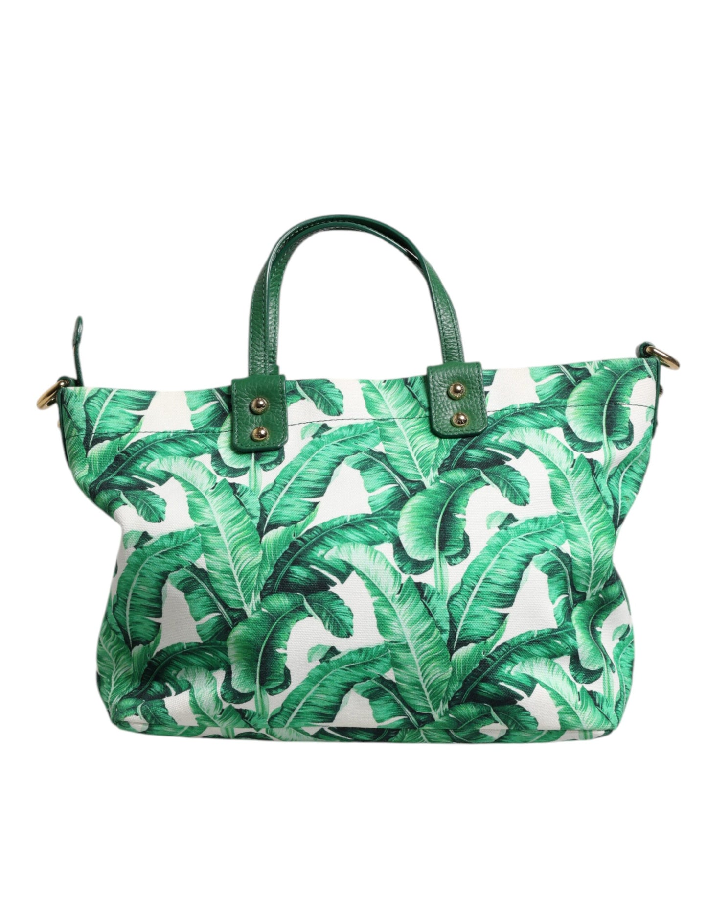Dolce &amp; Gabbana Grüne Canvas-Tragetasche „Botanischer Garten“ für Damen