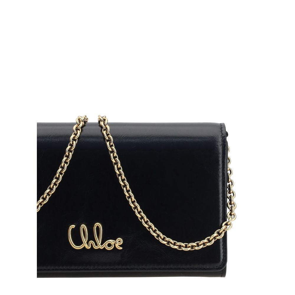 Chloé Clutch-Tasche aus Kalbsleder Bos Taurus