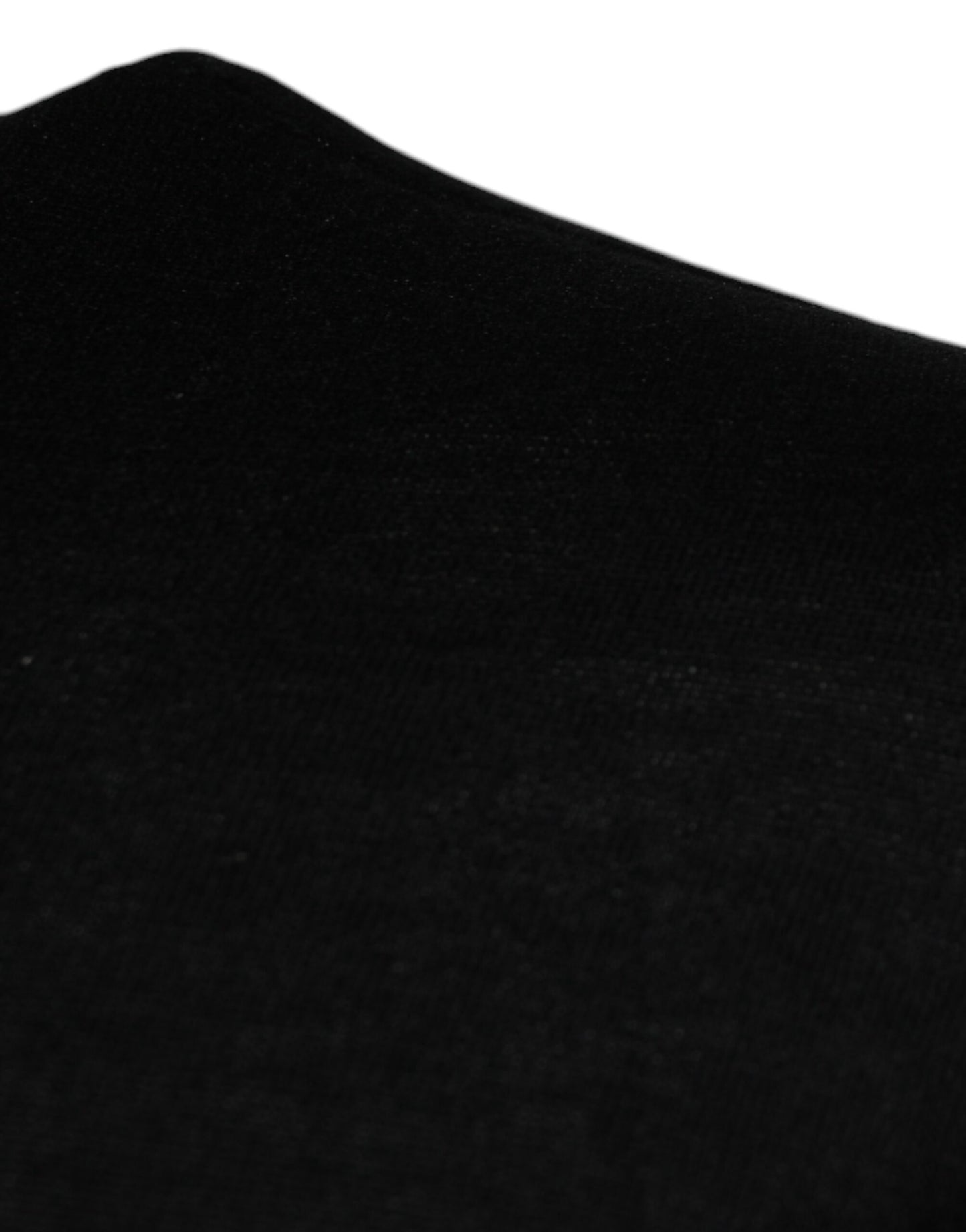 Dolce &amp; Gabbana Schwarz-weißer Pullover mit Rundhalsausschnitt aus Seide mit Gitarre