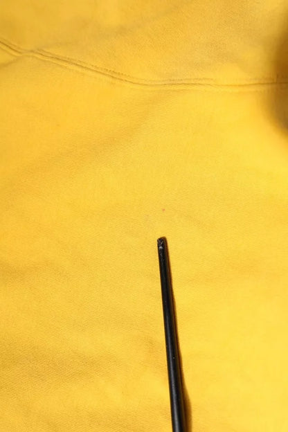 Dolce &amp; Gabbana – Gelbes Sweatshirt mit durchgehendem Reißverschluss und Logo