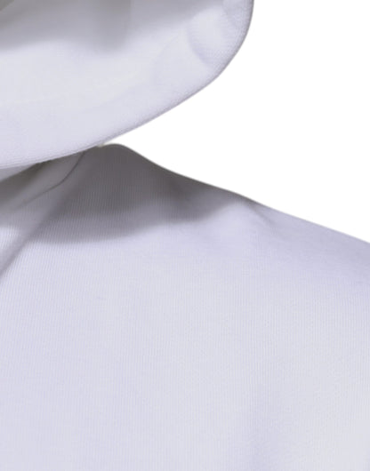 Dolce &amp; Gabbana – Weißes Sweatshirt mit Kapuze „Sacred Heart“