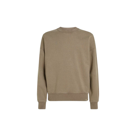 Calvin Klein Jeans – Beiges Baumwoll-Sweatshirt