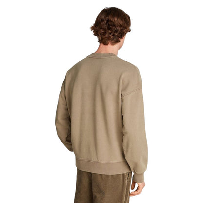 Calvin Klein Jeans – Beiges Baumwoll-Sweatshirt